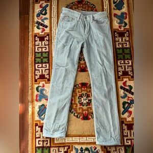 New Levi's 514 Light Blue Corduroy Pants Size 30Wx32L